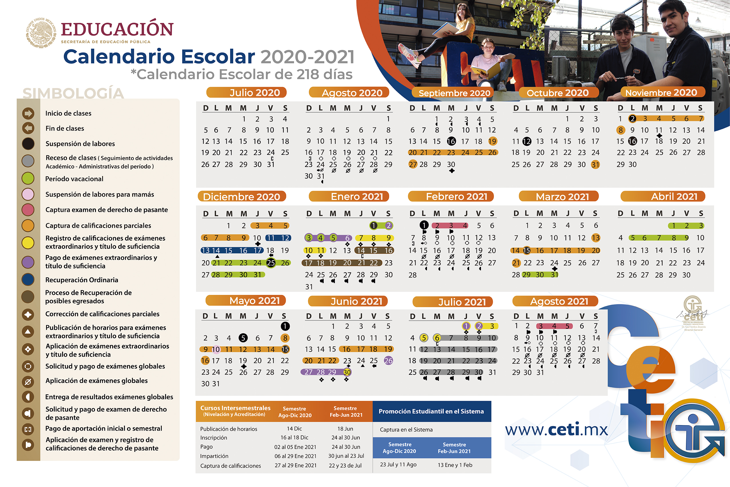 ¡Calendario Escolar!